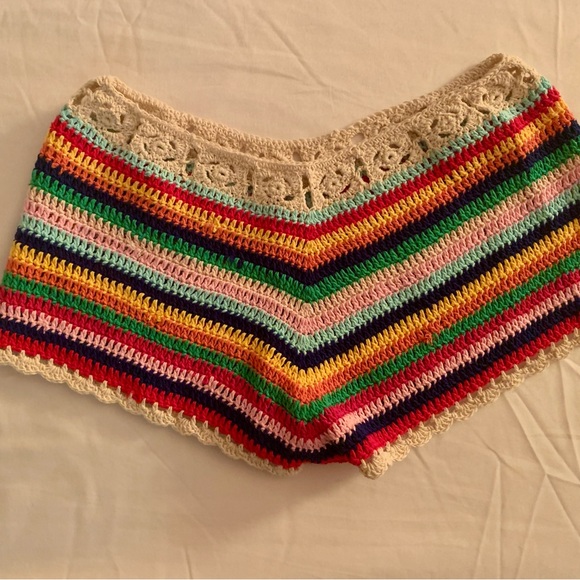 Colorful Crochet Shorts - Picture 2 of 2